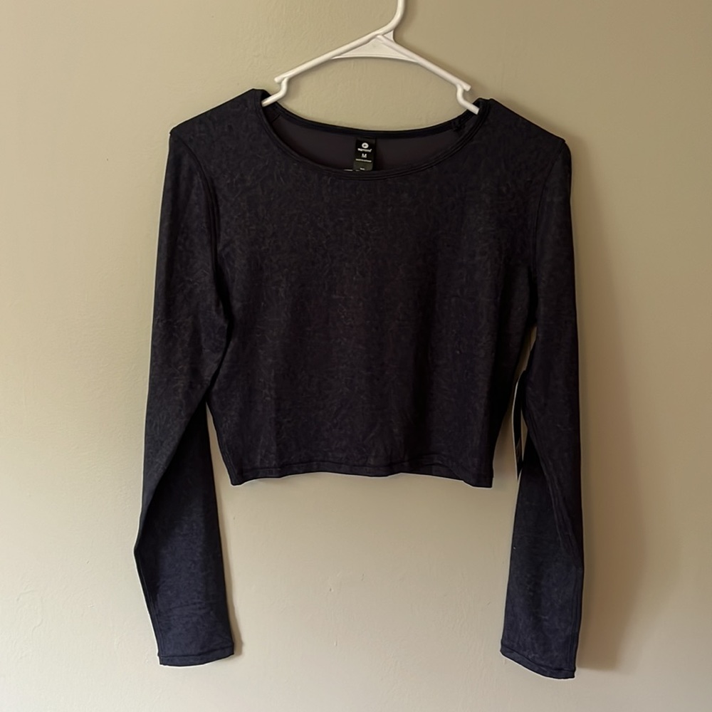 90 Degrees by Reflex Active Long Sleeve Crop Shirt